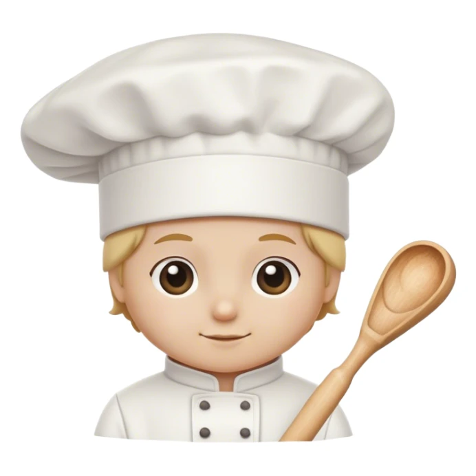 Cinematic Realistic Chef Hat & Rolling Pin, crisp white cotton hat with soft folds, resting beside a classic wooden rolling pin with smooth, polished curves, a light dusting of flour adding authenticity, warm kitchen lighting casting gentle shadows, glowing with a cozy and inviting charm. sticker