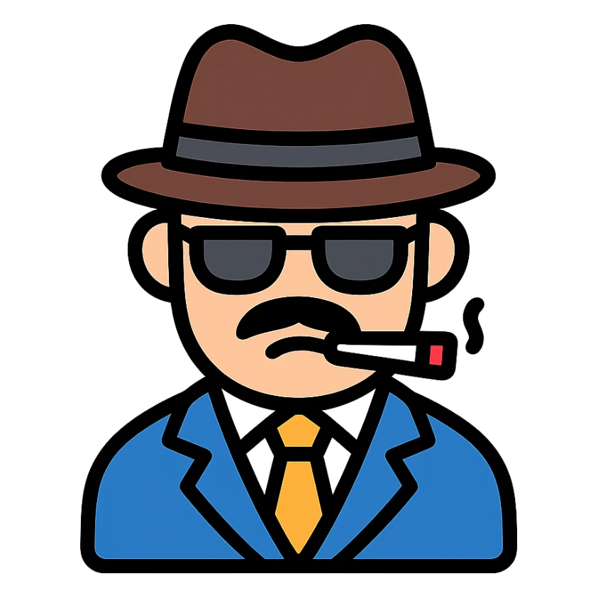 gangster character sticker