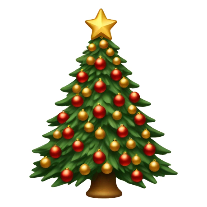Christmas tree decorated mostly with deep red and gold lights vintage vibes sticker