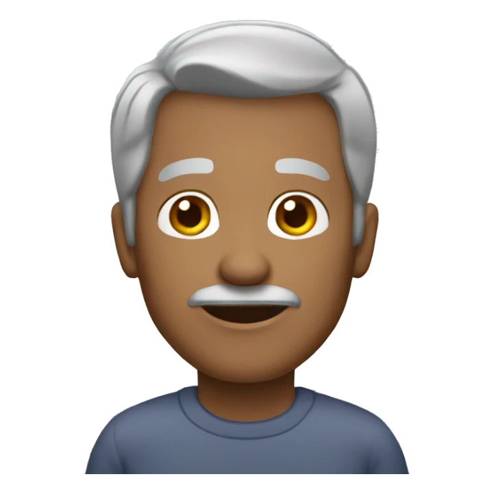 61 year old man grey hair  sticker