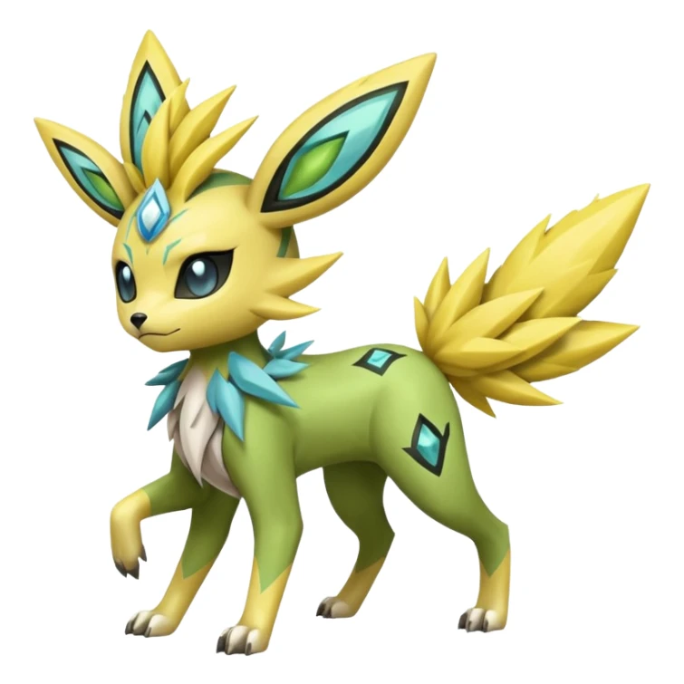 Meloetta-Zygarde-Electrike-Jolteon-Manectric-Fakémon-fusion, full body sticker