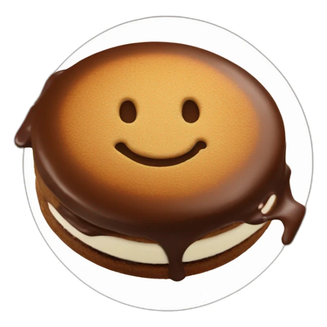 alfajor bañado en chocolate sticker