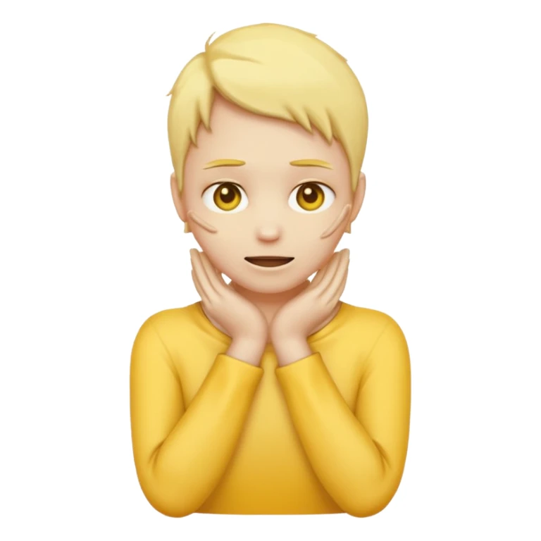 a yellow emoji with hands around neck wanting to die sticker