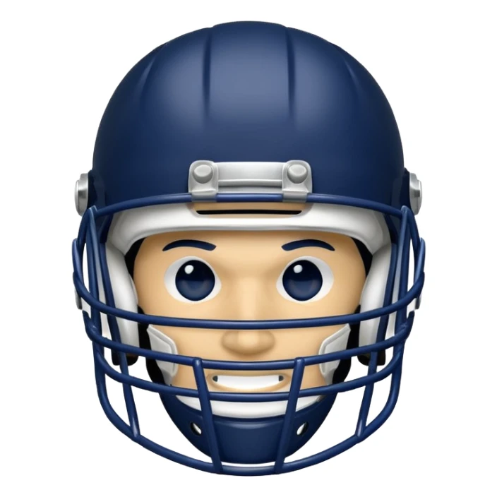 College football player helmet in a deep, dark color

 sticker