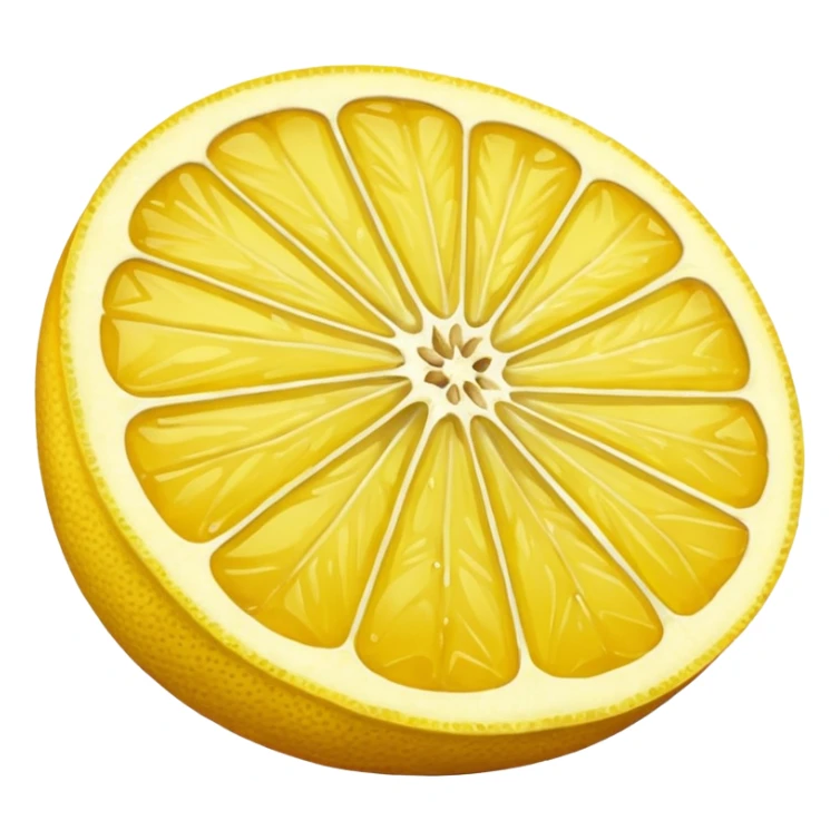 The leftovers of a lemon after making lemon juice sticker