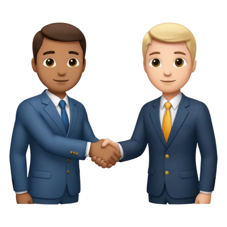 business handshake sticker