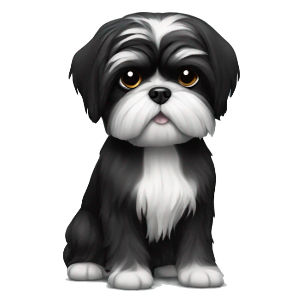 Shih tzu noir sticker
