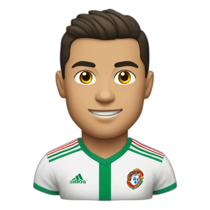 Cristiano Ronaldo with portugal shirt sticker