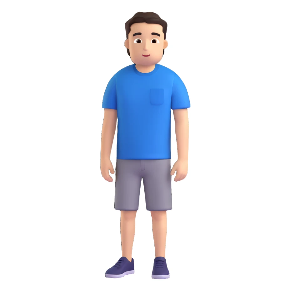 short sleeve tee shirt, deep blue, no markings sticker