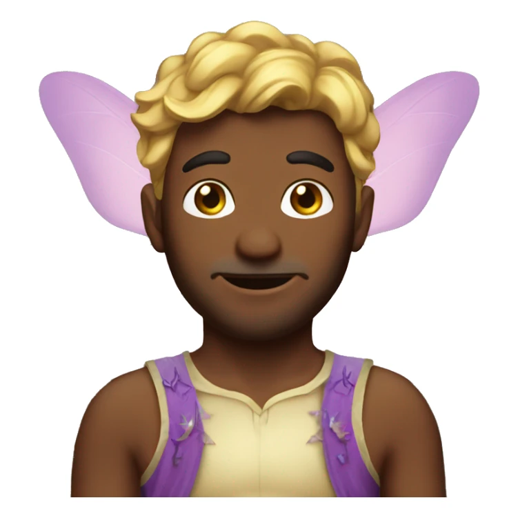 man in fairy costume sticker