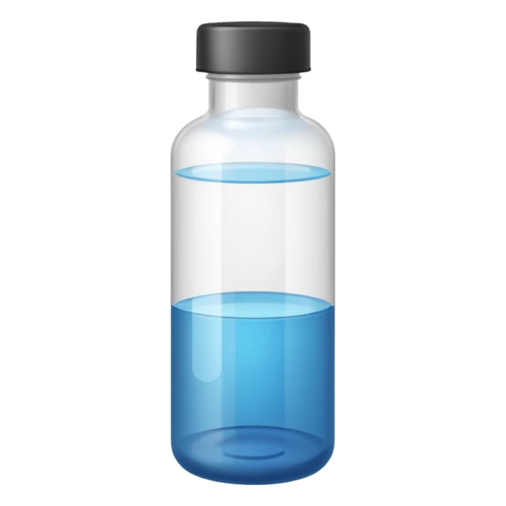 medical grade bottle of contrast material sticker