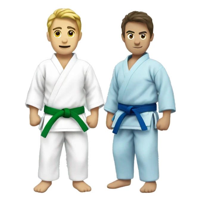 the same in green judo-blue-belt sticker
