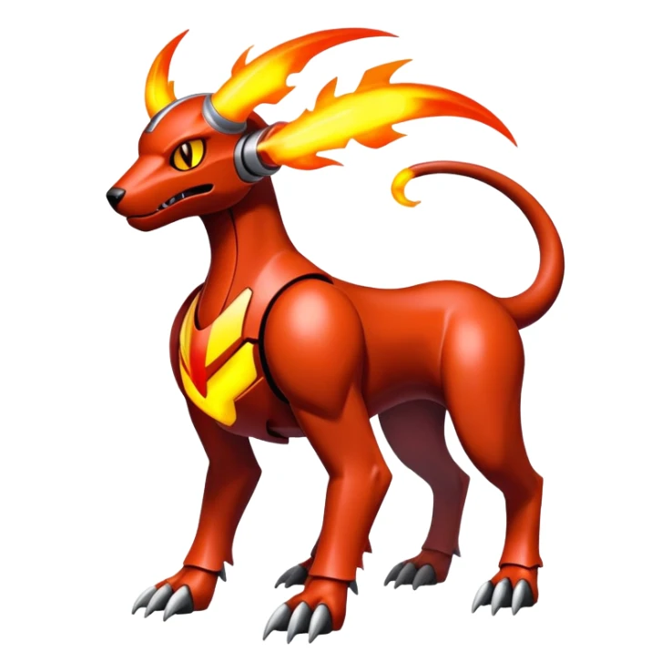 Houndoom-Genesect-Pokémon-Fakémon-hybrid-creature sticker