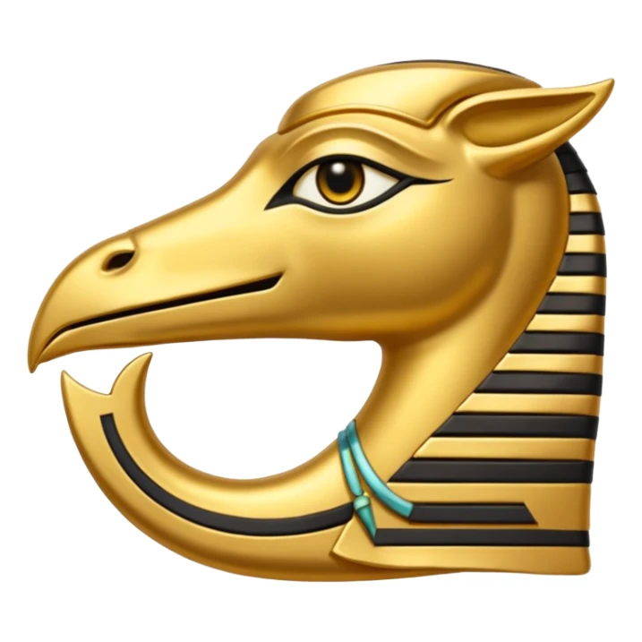 Discord emoji featuring the text "RA Silkroad" in Ancient Egyptian style, hieroglyph-inspired letters, golden shiny colors, cartoonish, small and clear, perfect for emoji use.
 sticker