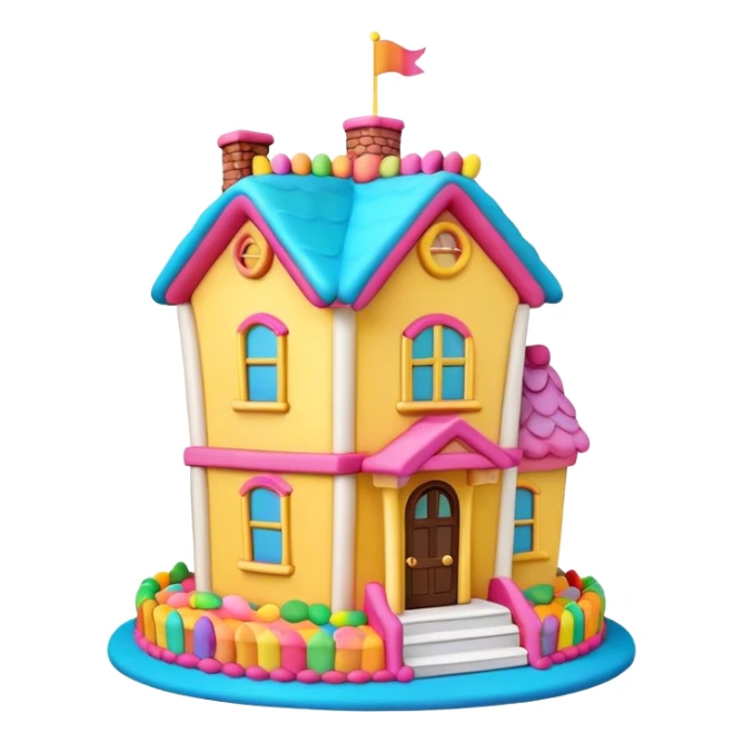 Up movie house cake for birthday  sticker