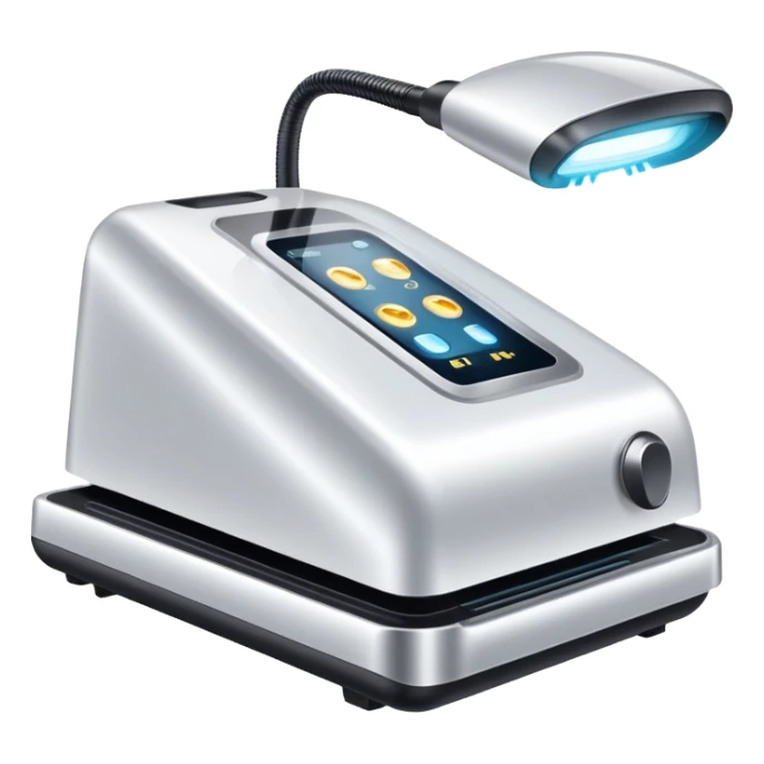 Máquina de depilación láser con rayos de luz sticker