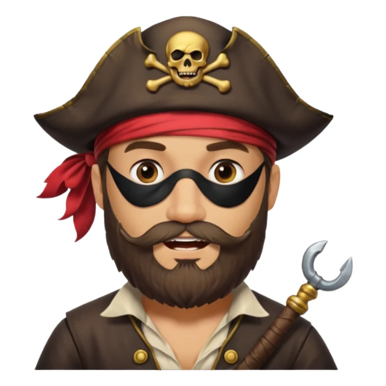 Caricatura un pirata sticker