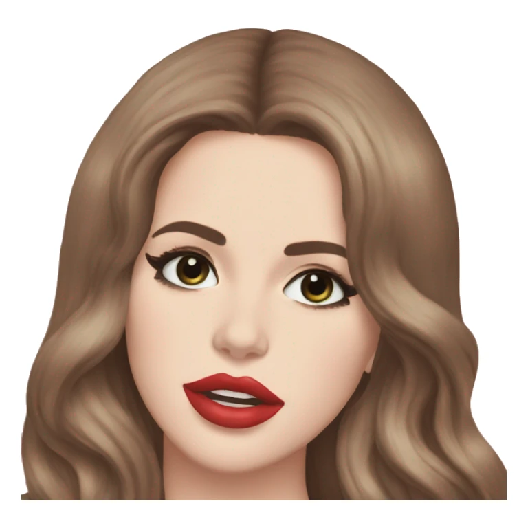 Lana Del rey lanzando un beso sticker