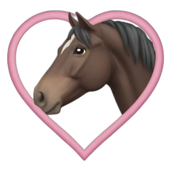 horse heart sticker