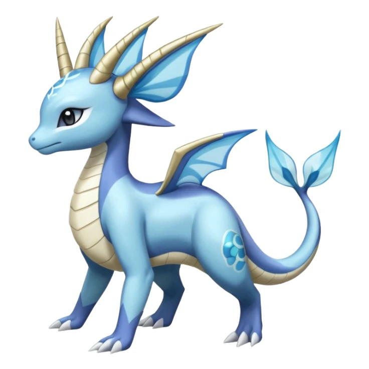 Lapras-Meloetta-Vaporeon-Dialga-Suicune-fusion, full body  sticker