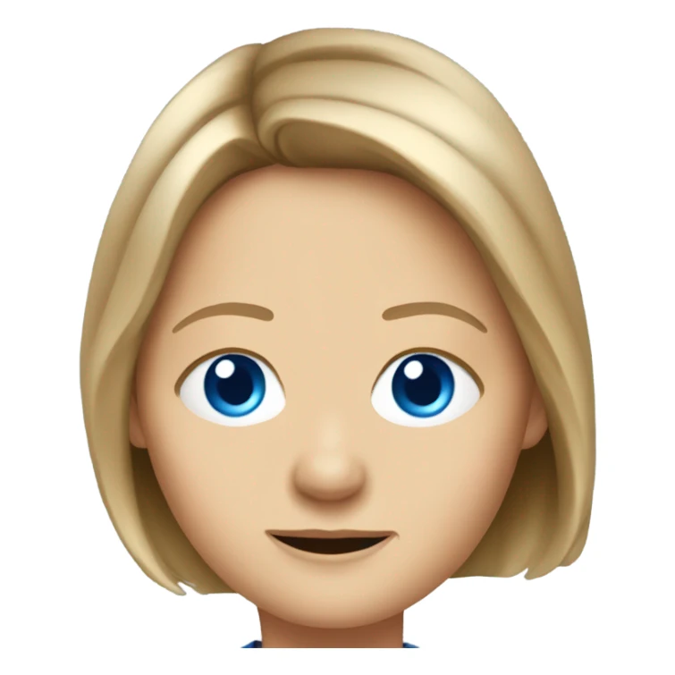 Jodie foster with blue eyes sticker