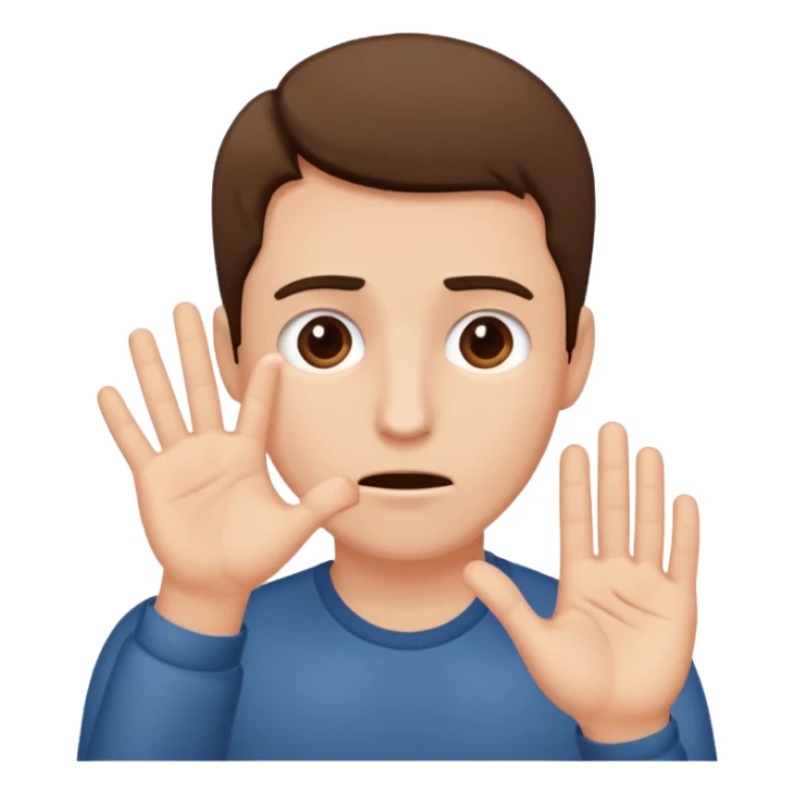 Un homme possessif qui essaye d’attraper quelqu’un avec sa main sticker