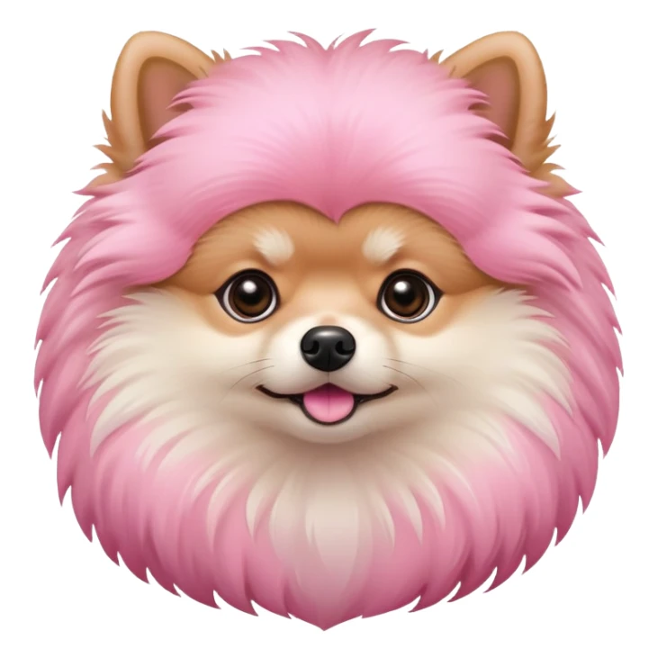 Pink Pomeranian  sticker
