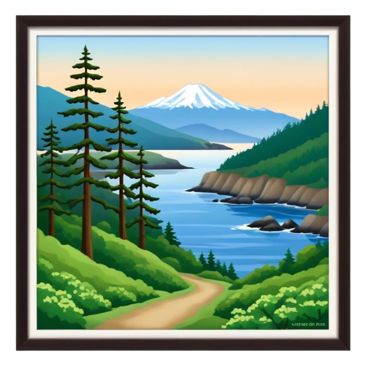 Port Angeles Washington no border walking trail sticker