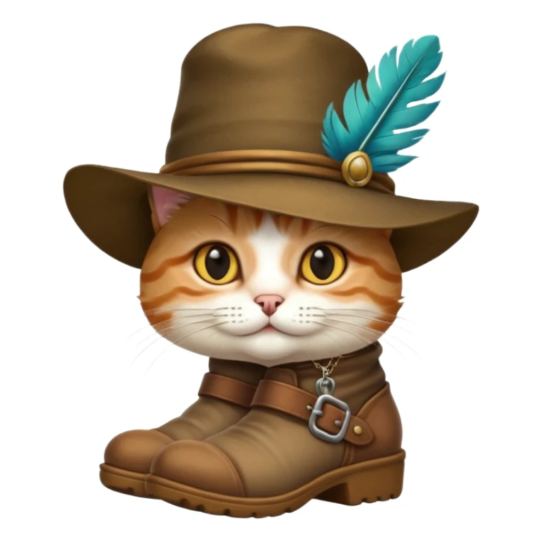 gatinho de botas sticker