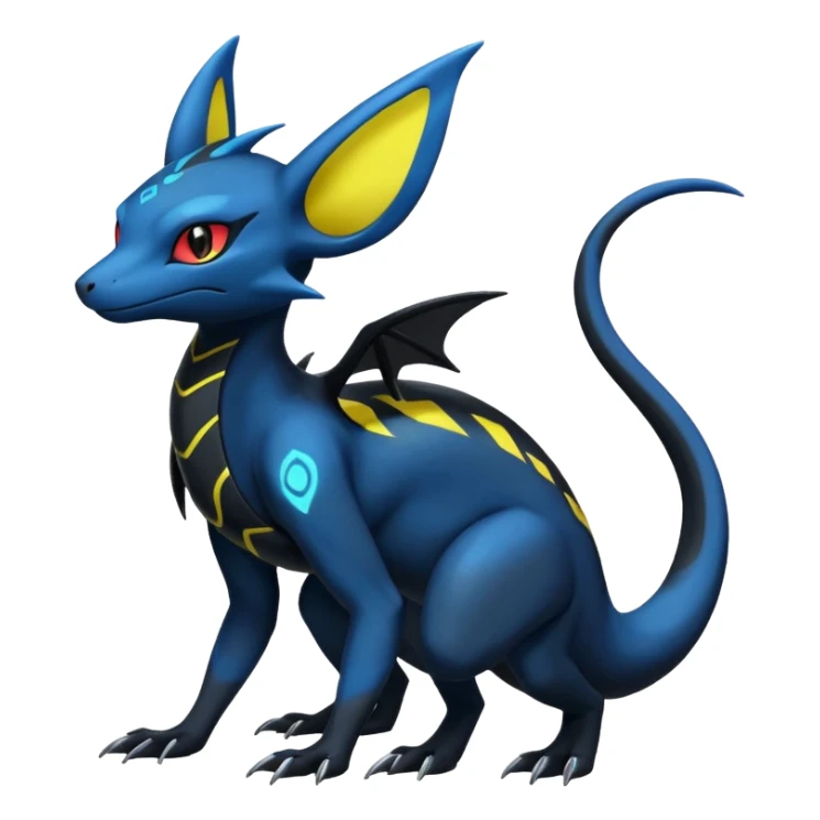 Shiny Salandit-Noivern-Umbreon-Hybrid (Full body) sticker