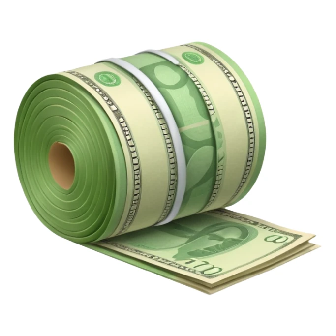 Money that is like a tube sticker