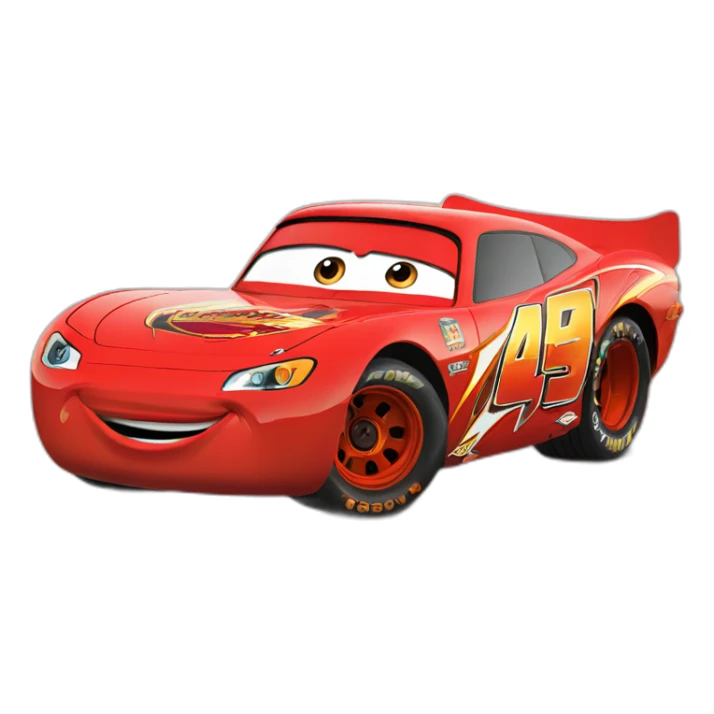 Flash mcqueen from cars movie sticker