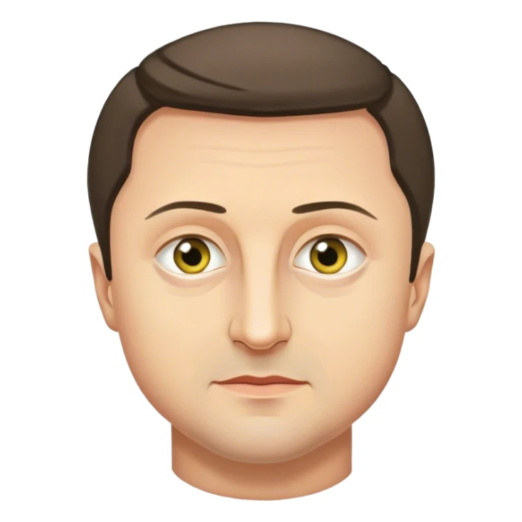Photorealistic Vladimir Zelensky sticker