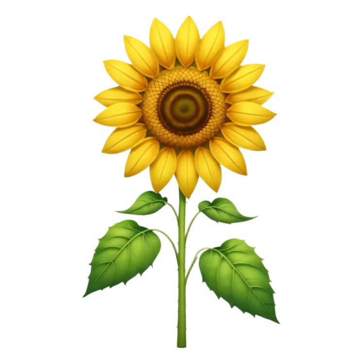 A tall summer sunflower glowing in warm golden light. sticker