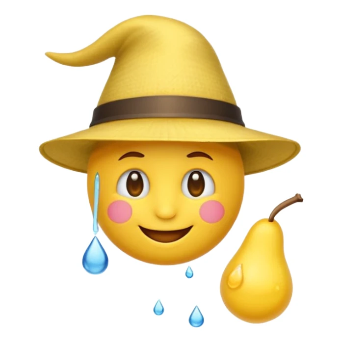 Emoji souriant Avec goutte de sueur anniversaire sticker