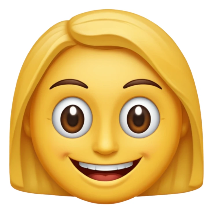 Un fondo negro con una gran sonrisa y dos ojos (guiñiendo un ojo) sticker