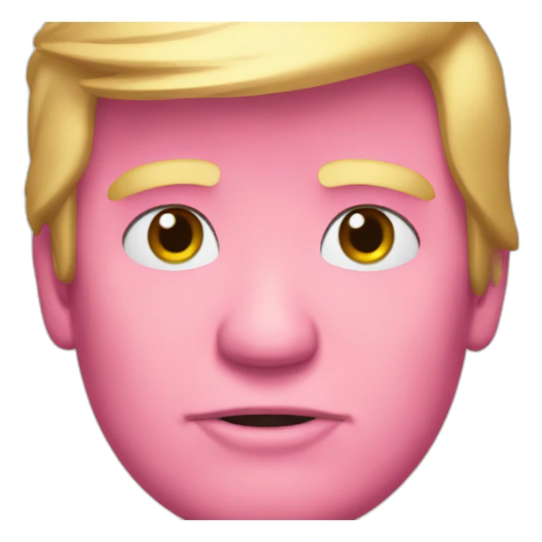 donald trump pink skin sticker