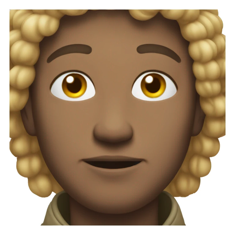 At peace emoji but not smiling too hard sticker