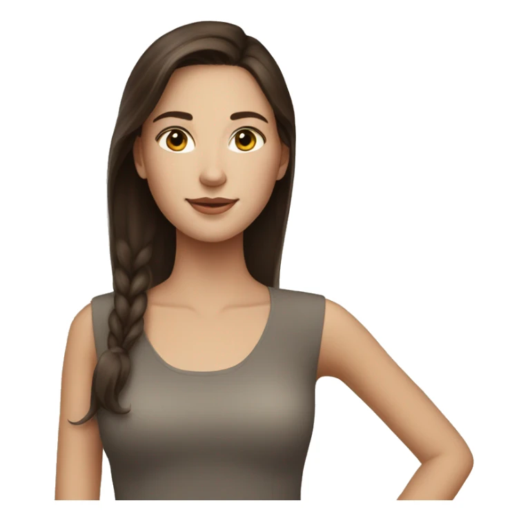 Brunette girl and Volvo  sticker