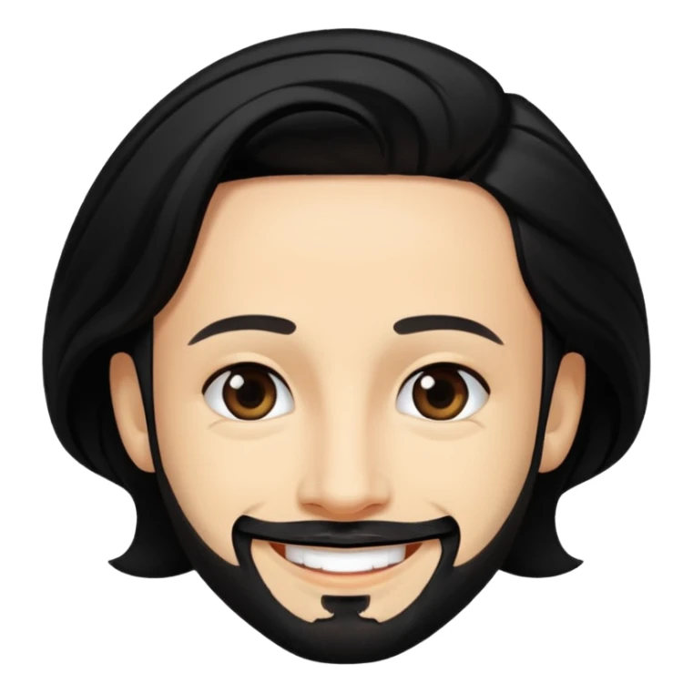 AJ McLean with black hair sticker