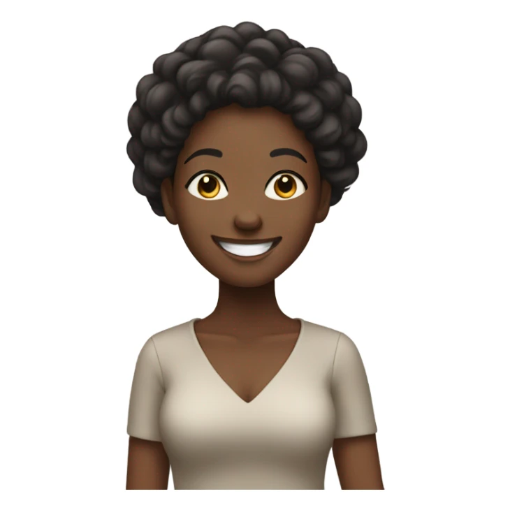 Black woman saying good morning sticker