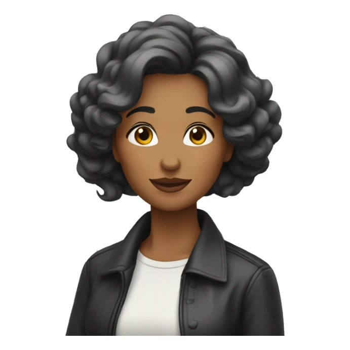 Femme qui a des vagues a la place des cheveux  sticker