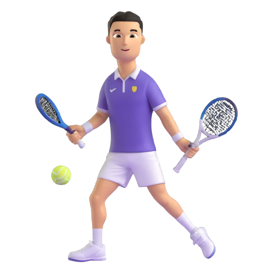 Cristiano Ronaldo as a tennis player sticker