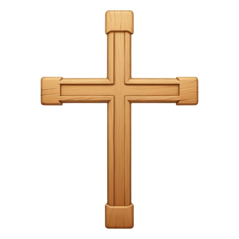 Beige cross sticker