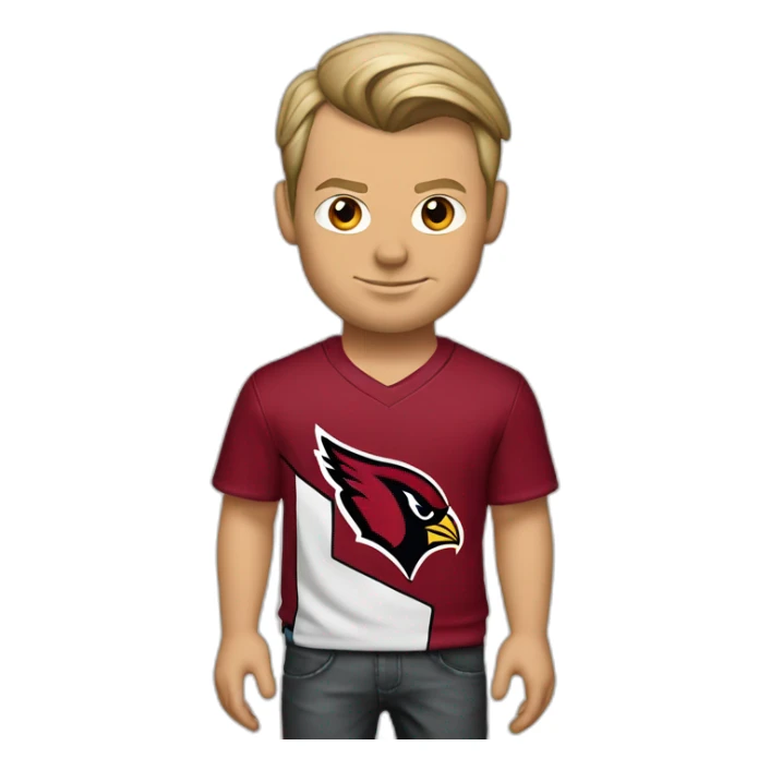 Avicii with a black “Arizona Cardinals NFL shirt” sticker