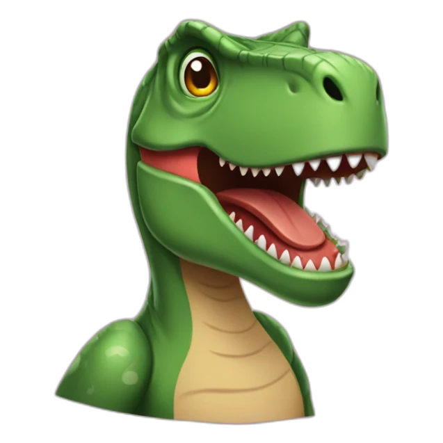 un t-rex maquillage sticker