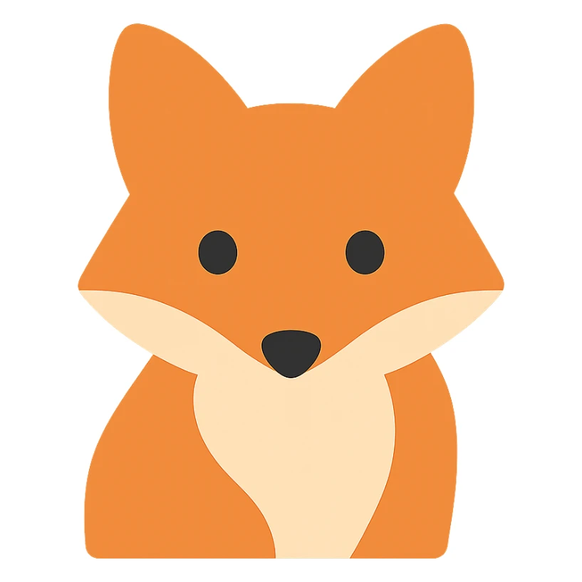 Fox sticker