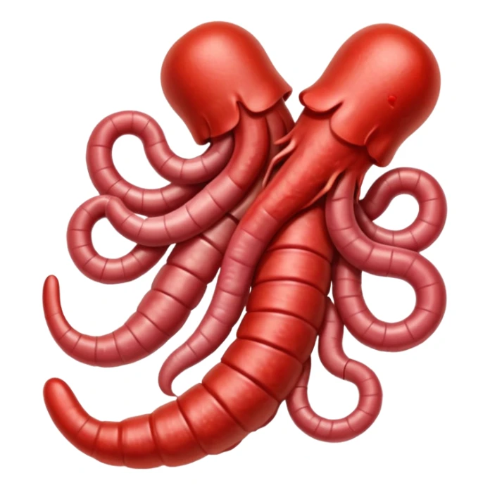 Bloody pile of intestines and organs sticker