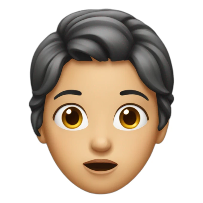 surprised woman sticker