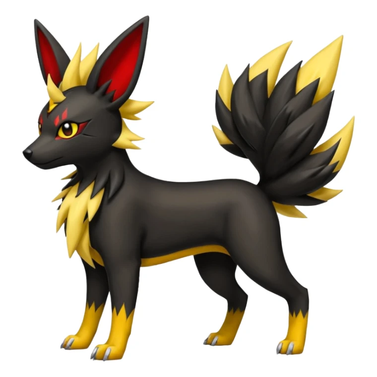 Umbreon-Houndoom-Jolteon-Fakemon-hybrid -fusion- full body sticker